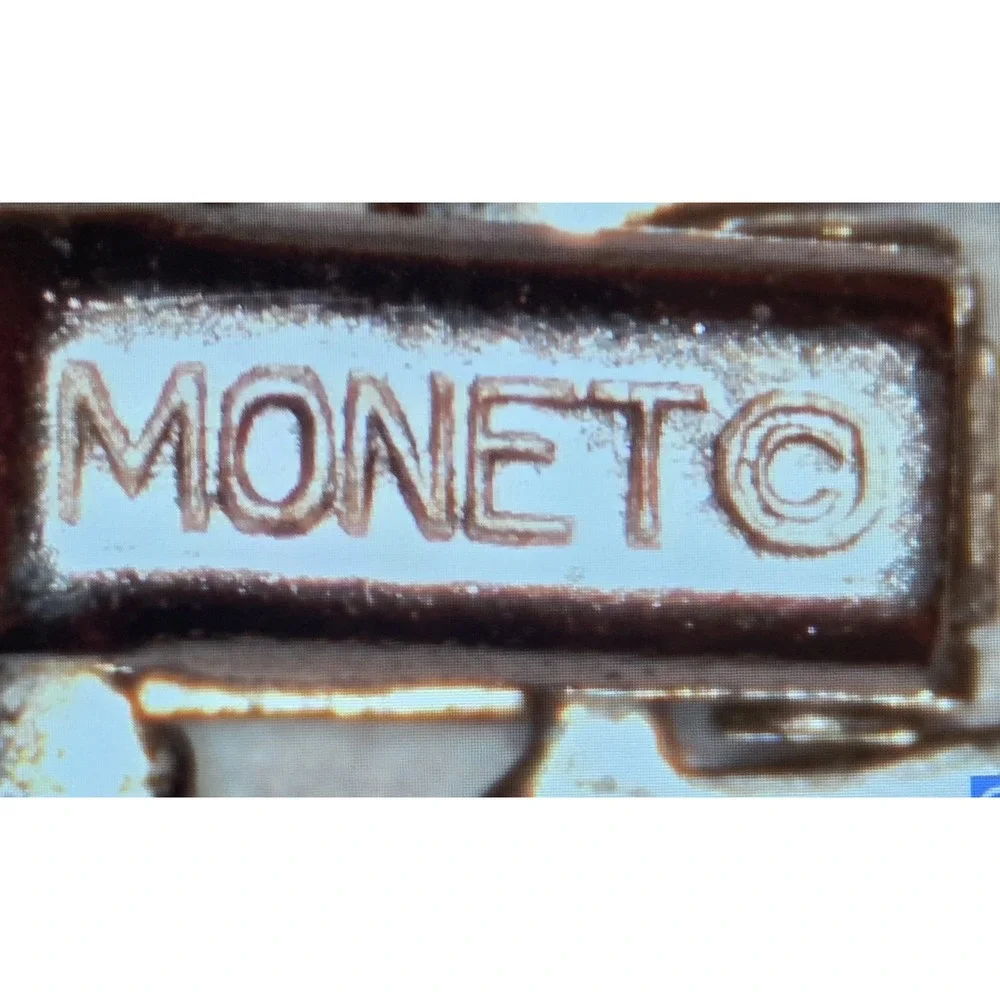 Vintage 1990s Monet Silver Tone Square‎ Link Chain 28